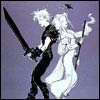 Final Fantasy VII 7 Official Cloud Aeris Aerith Yoshitaka Amano Artwork