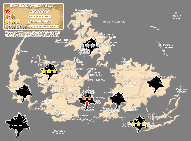 Final fantasy 7 world map